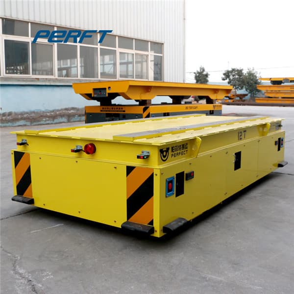Cable Reel Operated Electric Flat Cart For Conveyor System